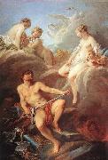 Francois Boucher Venus Demanding Arms from Vulcan for Aeneas oil painting